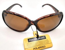 Foster Grant POPPET Womens Polarized Brown Tortoise Sunglasses NEW
