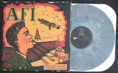 AFI Shut Your Mouth And Open Your Eyes LP Nitro GREY MARBLE   NM | punk hardcore