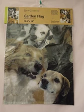 Garden Flag 12.5" X 18" Dog Collage New
