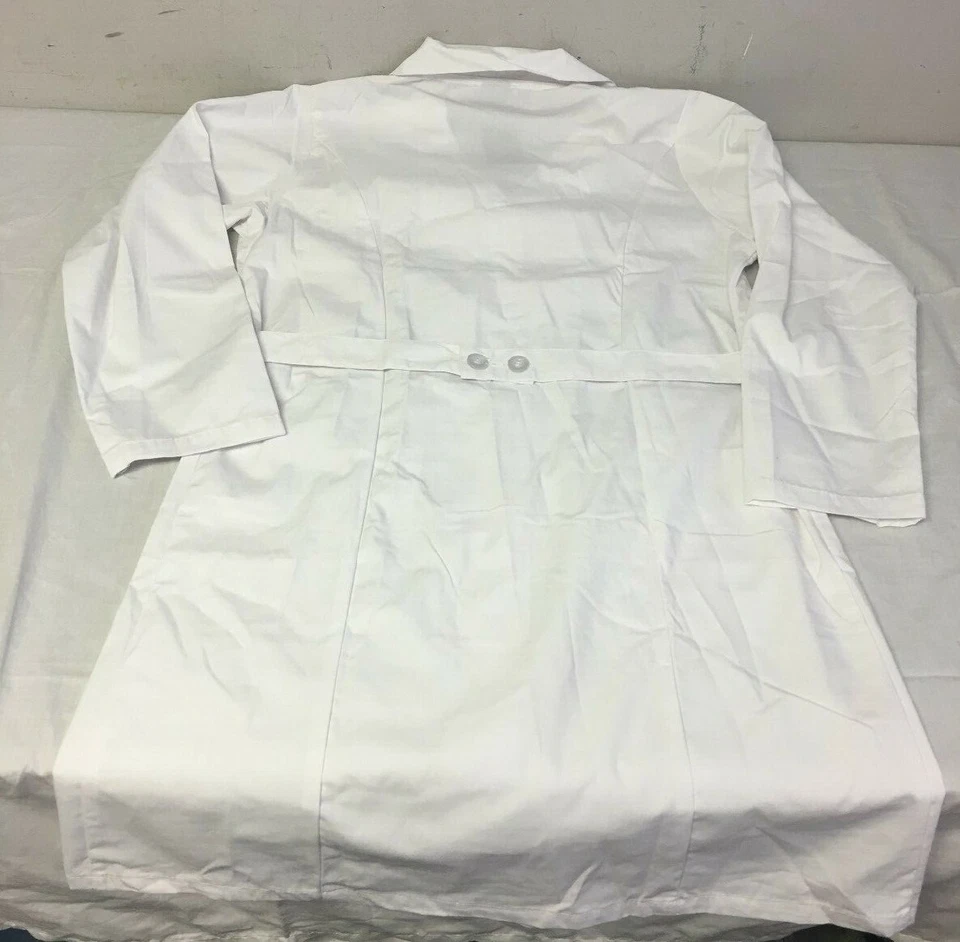 Natural Uniforms Unisex 40 inch White Lab Coat XXS - Image 3 of 4