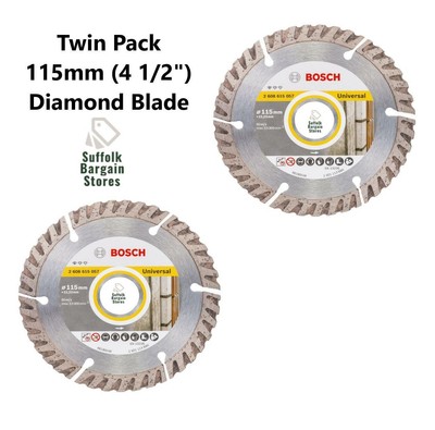 2x Bosch 115mm 4 1 2 Diamond Cutting Disc Blade Segmented Masonry Grinder Blade 3165140946773 Ebay