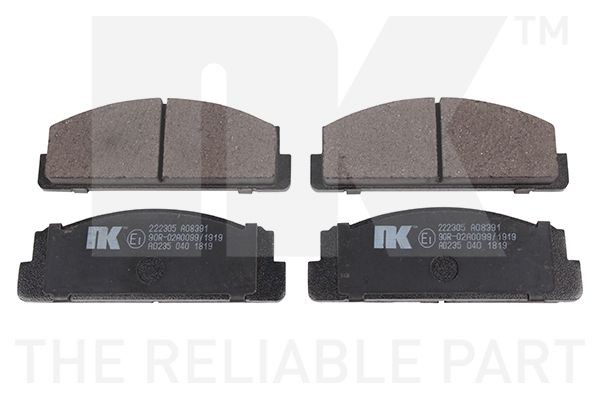 NK Bremsbelagsatz, Scheibenbremse 222305 FüR Fiat-image