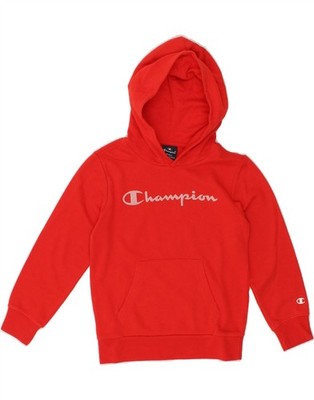 Champion Mädchen Grafik Hoodie Pullover 7-8 Jahre Small rot AO08