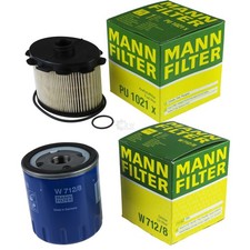 MANN-FILTER Filtersatz Ölfilter Kraftstofffilter für Peugeot 206 Schrägheck