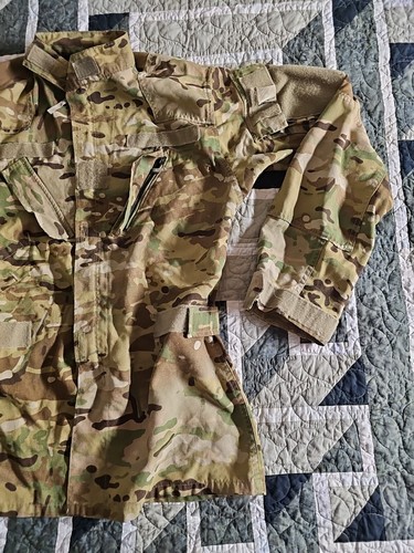 Army OCP Multicam Combat Aircrew Aviation Flight Coat Top Small Regular (A4) - Picture 2 of 7