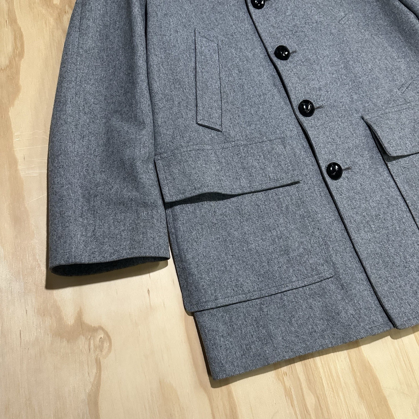 Vintage Pendleton Wool Coat Jacket Gray Western R… - image 3