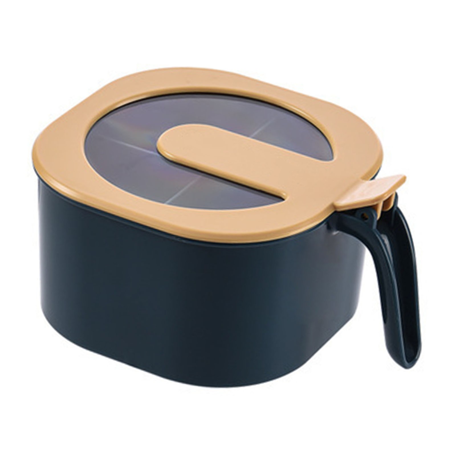 4 Compartment Seasoning Box Dustproof Storage Container For Kitchen Supplies //.