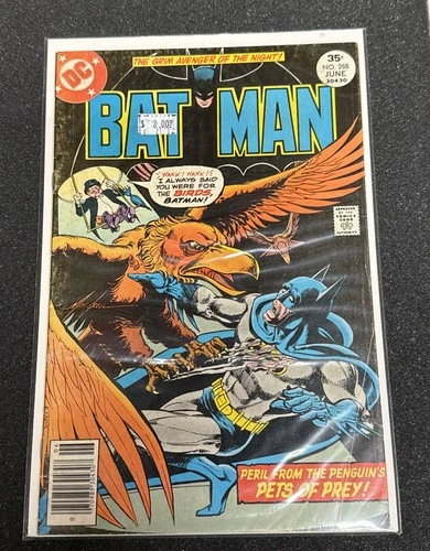 Vintage Detectives DC Comic Book Magazine Batman Super Hero Bat Man #288