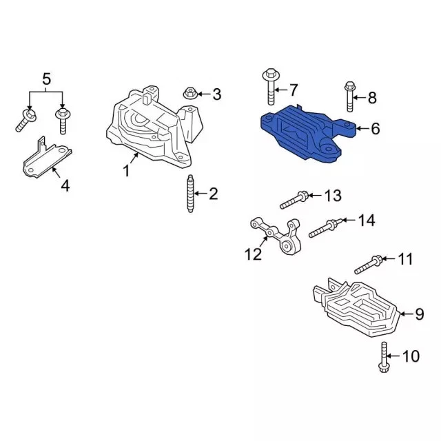 Genuine Ford 2020 Escape Transmission Mount LX6Z-6068-AG