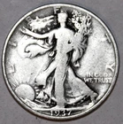 1937-P Walking Liberty Half Dollar - VG/Fine - #2063EC