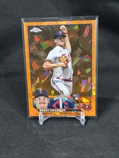 2023 Topps Chrome Update Sapphire Edition Orange /25 Brent Headrick x2o