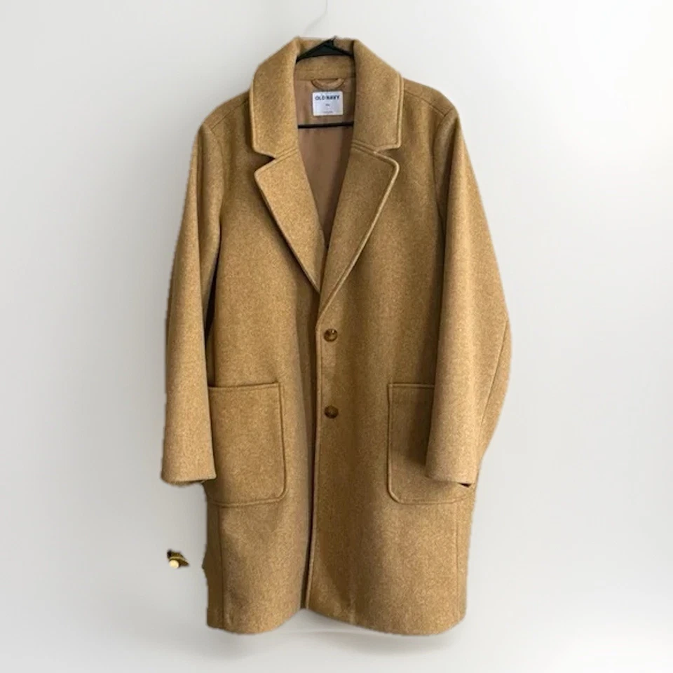 Abrigo de guisante antiguo azul marino tostado para mujer 4x abrigo de coche clásico dinero antiguo más bolsillos Foto 2 de 4