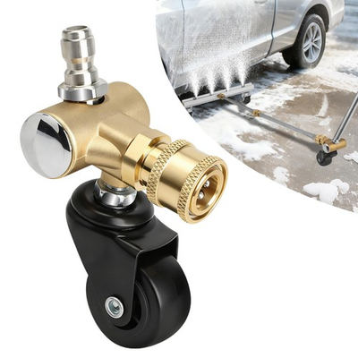 #ad 360° Rotating 1 4quot; Brass Undercarriage Cleaner Swivel Wheel for Pressure Washer $14.98