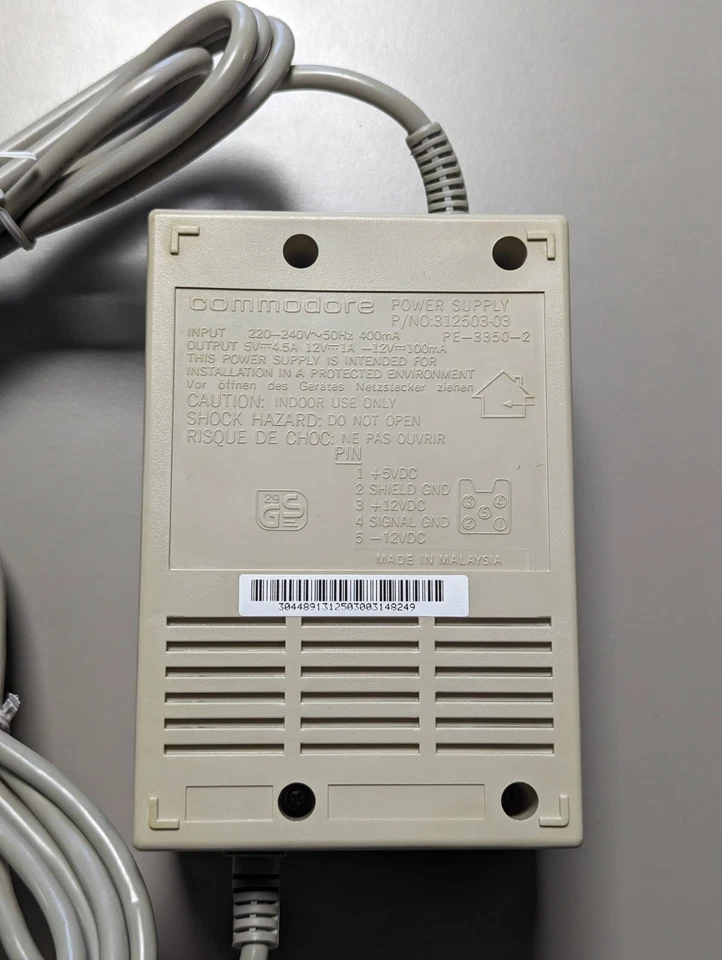 Vintage Genuine Commodore Power Supply PSM-500 Amiga Computer Power Adapter NEW! - Image 3 of 4