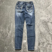 Vigoss Jeans Womens S4 L30 HERITAGE FIT Blue Denim Low Rise Skinny