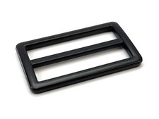 Heavy Duty Metal Slide Buckles - 10 Pcs, 1 Inch Matte Black Zinc Alloy Tri-gl...