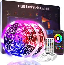200 FT Led Lights for Bedroom (2 Rolls 100 FT), Music Synchronized Smart Led Str