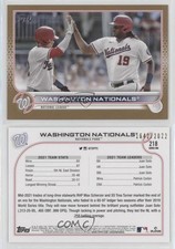 2022 Topps Series 1 Gold /2022 Washington Nationals Juan Soto Josh Bell #218