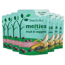 Beech-Nut Melties, Banana Blueberry Green Bean Snack 1 Ounce Pack of 7