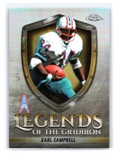 2025 Chrome Earl Campbell #LOG-12 Legends of the Gridiron Refractor Oilers