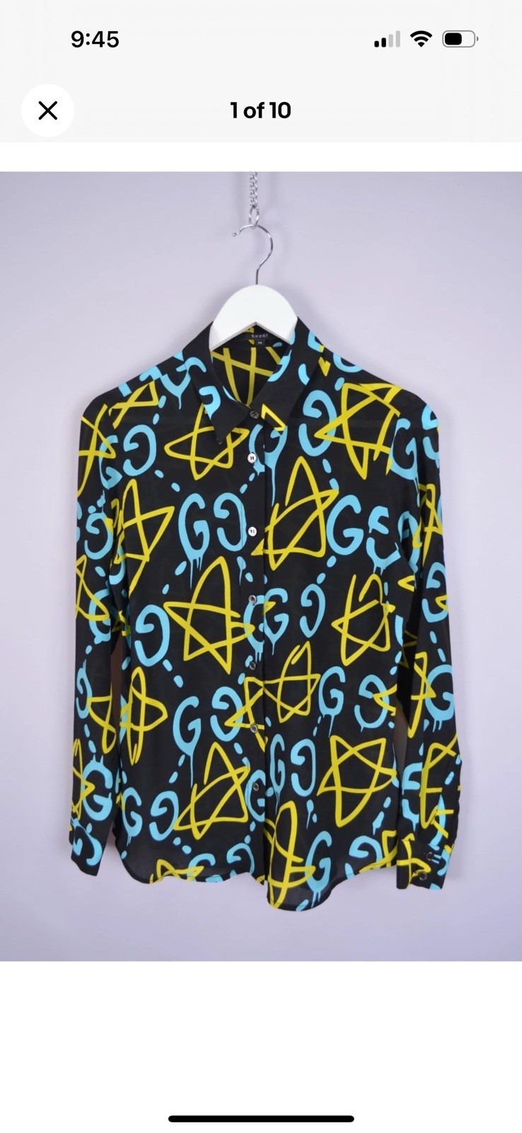 Gucci Ghost Blouse M - image 1