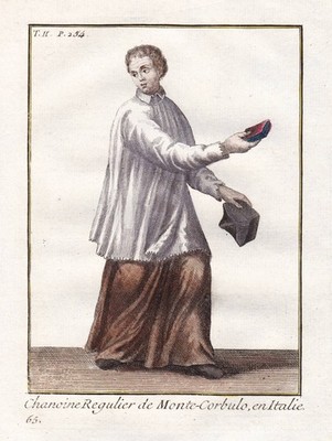 Canon Regular Monte Corbulo Order Orden Ordenstracht costume engraving 1790