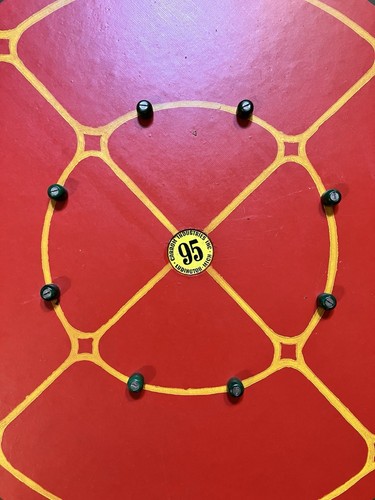 1946 Vintage Carrom Board Number 95 With Some Pieces Family Game MCM - Picture 13 of 20