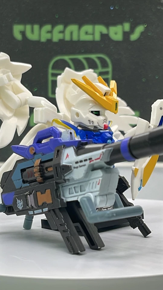 ULTRA DELUXE Custom PAD Printed LEGO WING GUNDAM ZERO XXXG-00W0 Brick MiniFig - Image 3 of 4