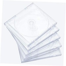 10.4 mm Standard Single Clear CD Jewel Case with Assembled Clear Tray, 10 Pack