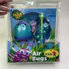 Vtg 1998 Disney A Bugs Life AIR BUGS Mushroom Launcher Toy Flik Atta Blueberry