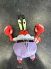 Vtg 2006 MR. KRABS the Crab 8" Spongebob Squarepants TY Beanie Babies Original