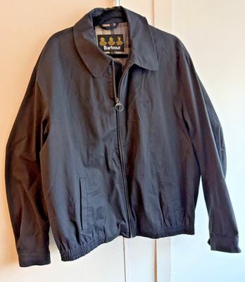 Barbour Royston Navy Lightweight Jacket Size XL Bomber