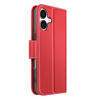 Avizar, Portemonnaie Etui Iphone 17 Premium Leder Mit Standfunktion, Rot