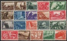 ITALIEN 415/34 * = ITALY Scott #290/305+C40/1+E16/7 = ITALIA 321/36+A42/3+E17/8