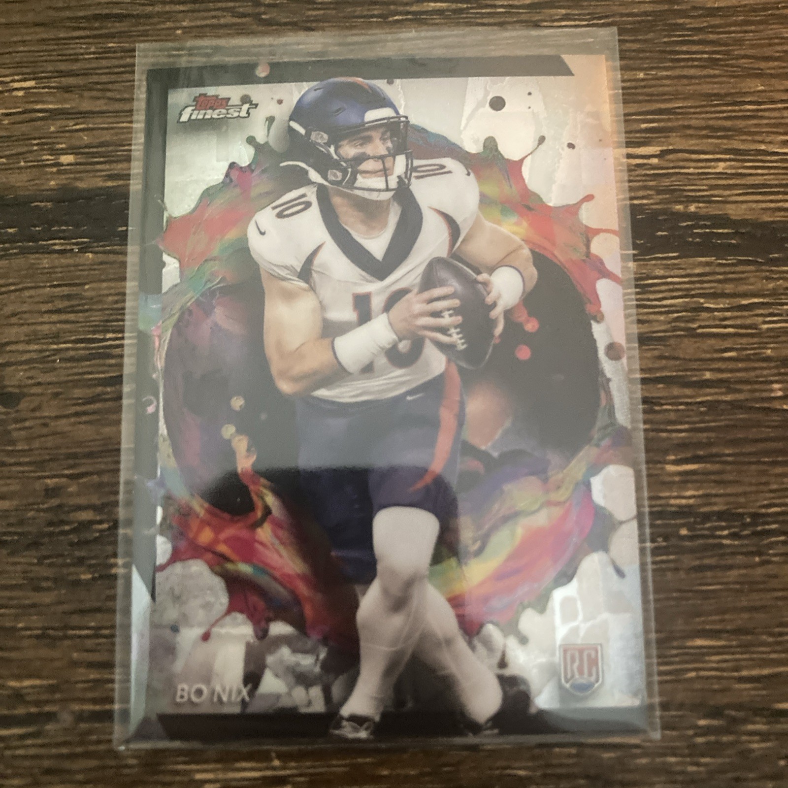 2024 Topps Finest Football RARE #249 BO NIX Denver Broncos