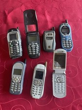 Lot Of 7 Vintage Motorola Phones Flip Phones Untested