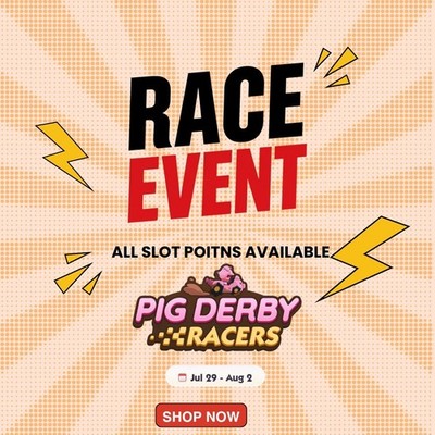 MONOPOLY GO PIG DERBY RACERS EVENT 3 Carry 1 FULL CARRY ALL SLOT POITNS MOGO