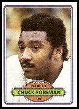 1980 Topps #500 Chuck Foreman New England Patriots NM+