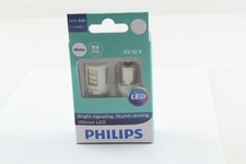 PHILIPS LED WHITE REVERSE LIGHT GLOBES 12V P21 BA15s 6000K TWIN PACK 11498ULWX2 