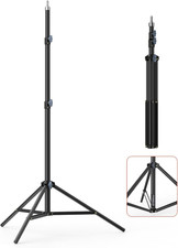 Upgraded Photography Light Stands Tripod: 75"/6 Feet/190Cm Spring Loaded Light
