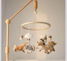 NIB Peanutshell Crib Mobile for Boys or Girls - Wooden Musical Baby Crib