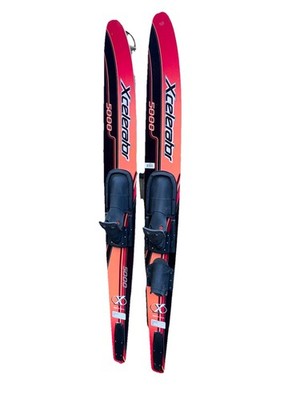 Excelerator 5000 Water Skis Double or Single Ski - Excellent Condition