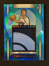 2024-25 Obsidian #UM-CAM Cam Spencer Unbreakable Electric Etch Blue Flood /30