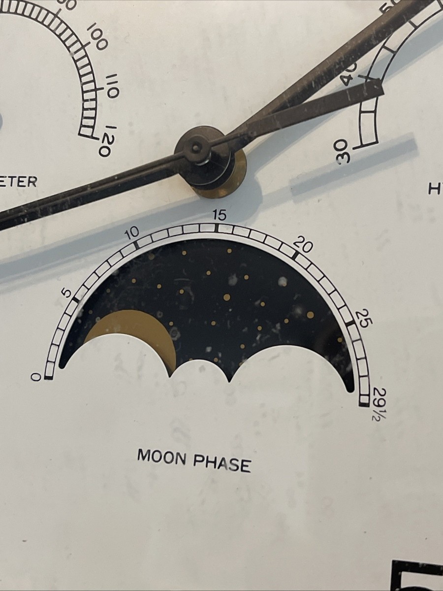 LLBean 掛け時計 ムーンフェイズ weather station L.L.Bean (エルエルビーン) 掛時計 weather station ムーンフェイズ