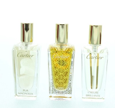 Cartier Perfume Gift Set Pur Magnolia, L'Heure Diaphane, Oud and