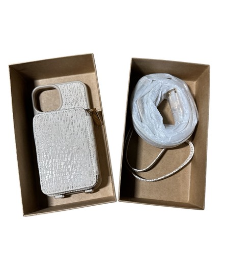 Zipper Wallet Case for iPhone 14 with Wrist Strap rfid