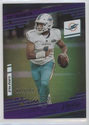 2021 Panini Prestige Xtra Points Premium Purple 11/149 Tua Tagovailoa #65 0l4h