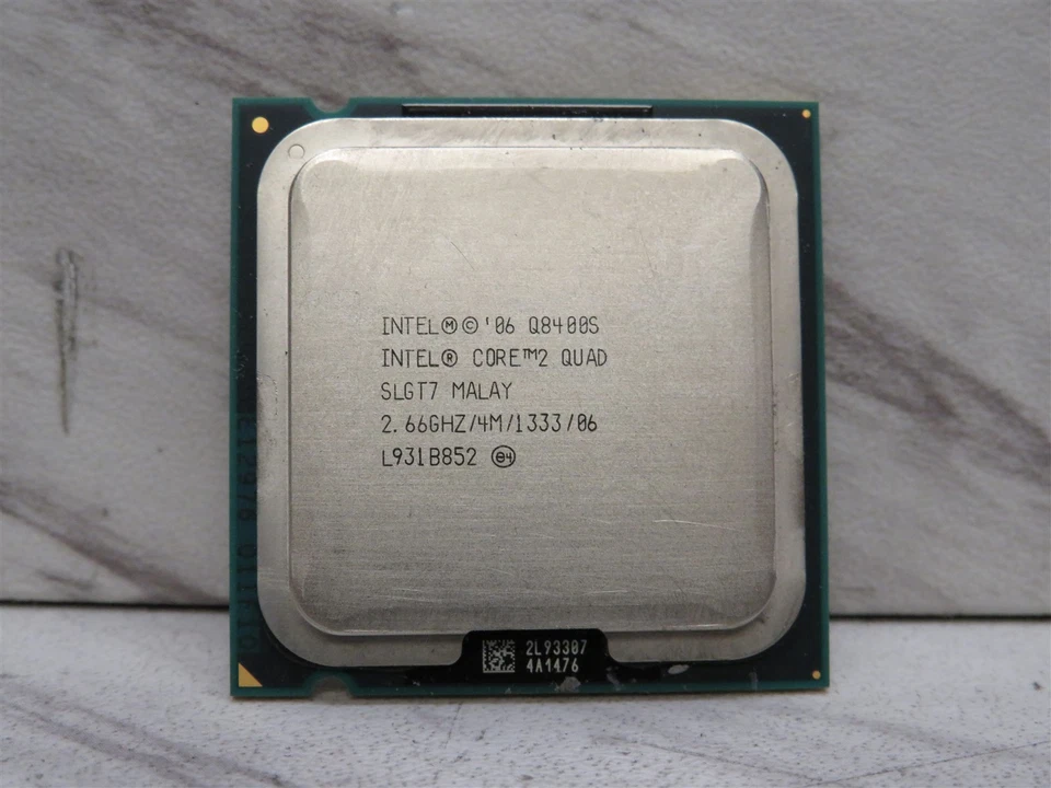 Procesador CPU Intel Core 2 Quad Q8400S @ 2,66 GHz SLGT7 cuatro núcleos LGA775 1333 MHz Foto 2 de 3