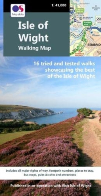 Isle of Wight Walking Map - Free Tracked Delivery