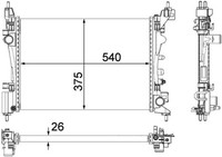 MotorküHler WasserküHler Premium Line Mahle CR 1182 000P FüR Corsa Opel S07 X15